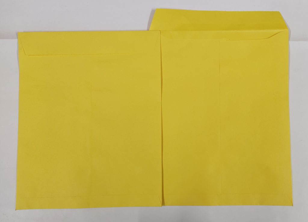 Envelope Yellow Laminated (Size 12″x10″) A4 AAGAM